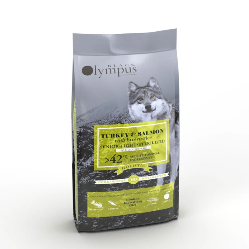 Black Olympus turkey & salmon senior, light2kg