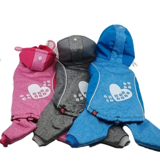 Overal paw heart grey S, L, XL,..
