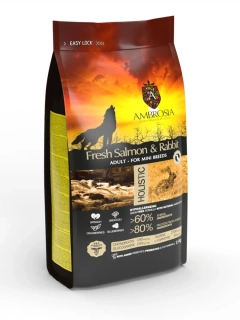 Ambrosia Fresh salmon & rabbit mini 1,5kg