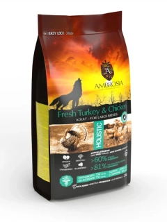Ambrosia fresh chicken & turkey large breeds 2kg